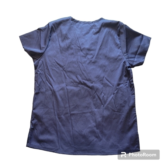 STRICTLY Scrubs Womens Blue Scrub Top - Picture 2 of 5